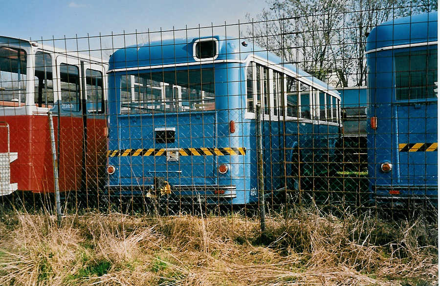 (030'820) - VBZ Zrich - Nr. 490 - FBW/Tscher (ex Nr. 335) am 10. April 1999 in Herzogenbuchsee, Heiniger