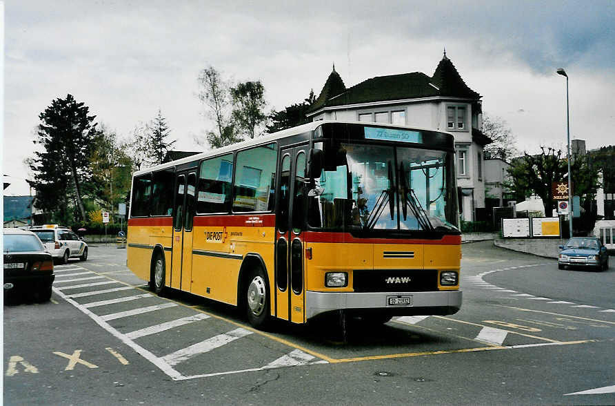 (031'033) - Wohlgemuth, Hochwald - SO 21'932 - NAW/Hess am 19. April 1999 beim Bahnhof Liestal