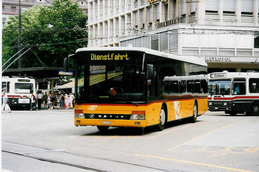 (034'721) - Schwizer, Goldach - SG 103'264 - Setra am 19. Juli 1999 beim Bahnhof St. Gallen