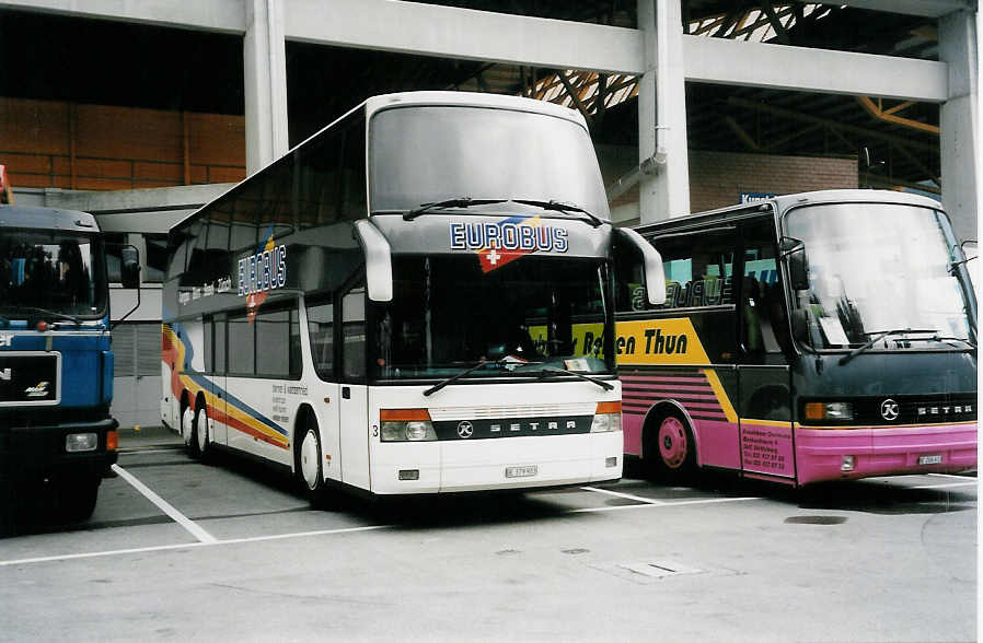 (036'828) - Berner+Wanzenried, Bern - Nr. 3/BE 379'903 - Setra am 16. September 1999 in Thun, Grabengut