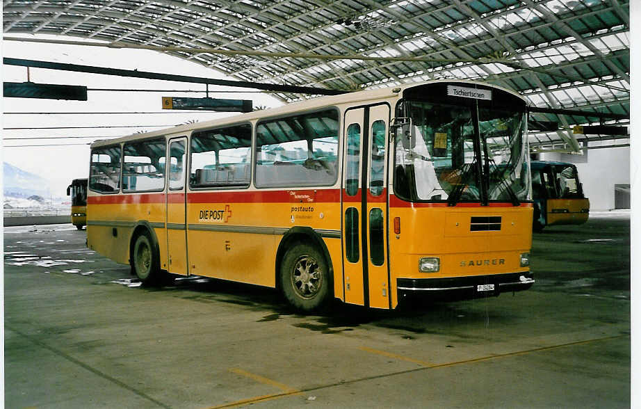 (038'424) - PTT-Regie - P 24'284 - Saurer/R&J am 1. Januar 2000 in Chur, Postautostation