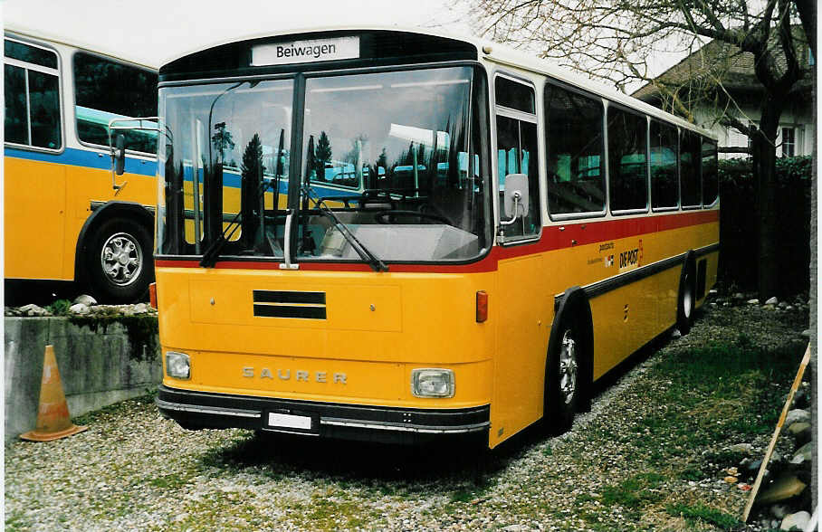 (039'902) - PTT-Regie - P 25'836 - Saurer/Hess am 18. Mrz 2000 in Btzberg, Heiniger