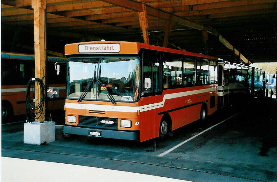 (040'027) - ZVB Zug - Nr. 43/ZG 3393 - NAW/Hess am 8. April 2000 in Zug, Garage