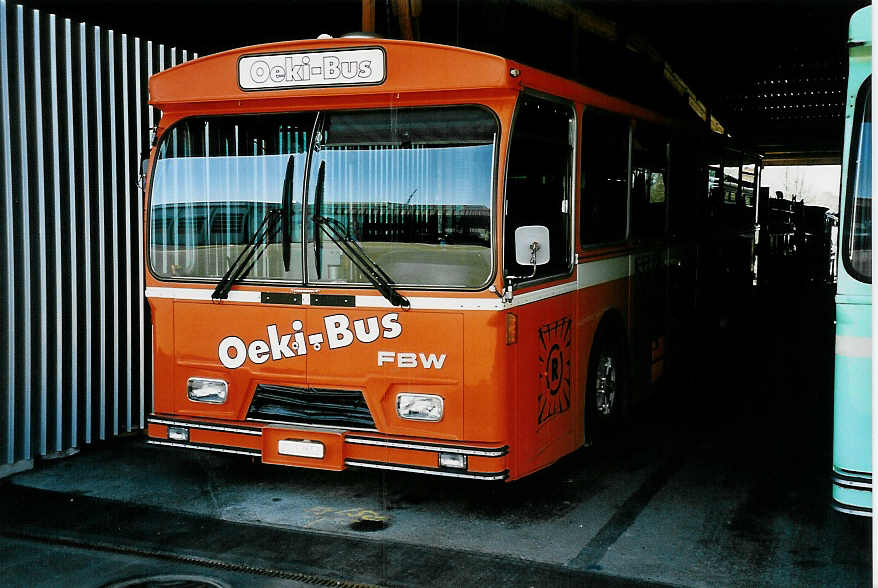 (040'106) - Stadt Zug, Zug - ZG 53'652 - FBW/Tscher (ex ZVB Zug Nr 19) am 8. April 2000 in Zug, Garage ZVB