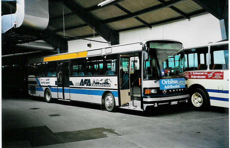 (040'801) - AFA Adelboden - Nr. 14/BE 43'089 - Setra (ex AAGI Interlaken Nr. 33) am 3. Juni 2000 im Autobahnhof Adelboden