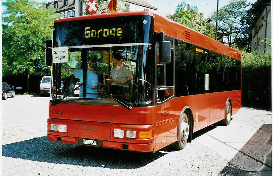 (042'412) - SVB Bern - Nr. 456/BE 535'456 - MAN/Berkhof am 12. August 2000 in Bern, Burgernziel