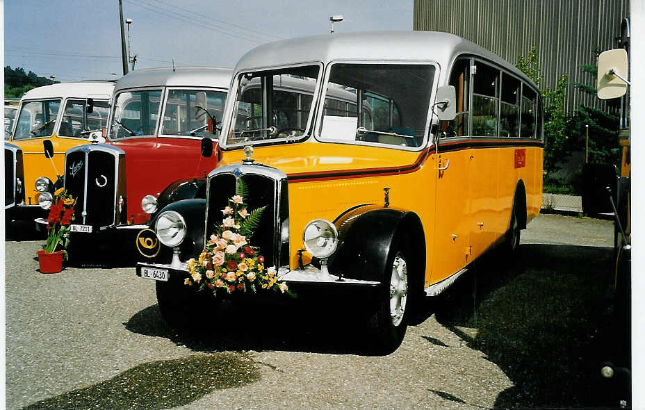 (042'728) - Frey, Giebenach - BL 6430 - Saurer/Lauber (ex Odiet, Pleigne) am 26. August 2000 in Oensingen, Saurertreffen