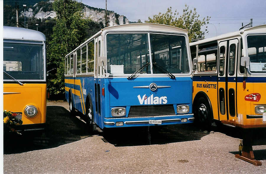 (042'901) - Chanson, Monthey - VD 700'089 - Saurer/R&J (ex Bonzon, Villars; ex BVB Bex Nr. 5) am 26. August 2000 in Oensingen, Saurertreffen