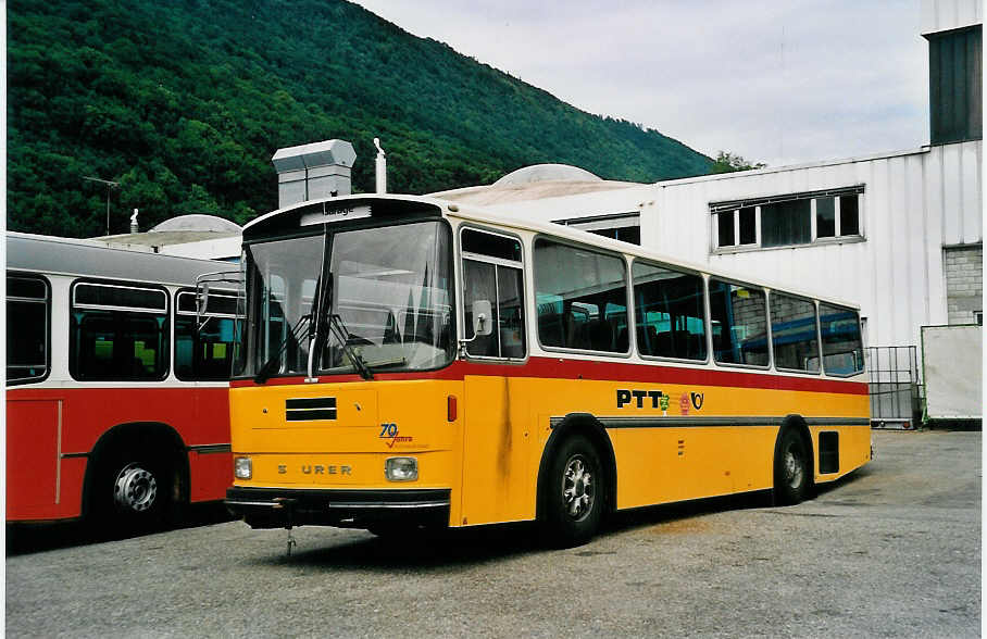 (047'933) - Aus Liechtenstein: Frommelt, Vaduz - Nr. 19 - Saurer/Tscher (ex P 24'250) am 14. Juli 2001 in Biel, BTR