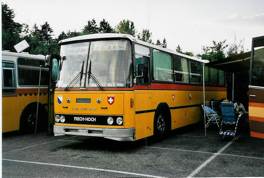 (049'116) - Schmid, Dietikon - ZH 376'378 - Saurer/FHS (ex Schmid, Buchs; ex Richter, Winterthur; ex Schaub, Arisdorf) am 18. August 2001 in Burgdorf, AMP