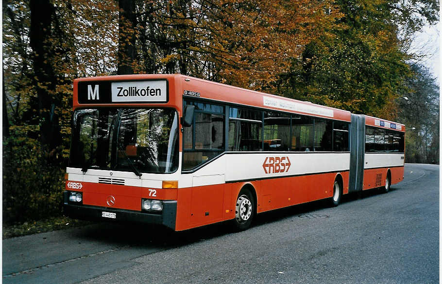 (050'636) - RBS Worblaufen - Nr. 72/BE 440'172 - Mercedes am 18. November 2001 in Worblaufen, Garage