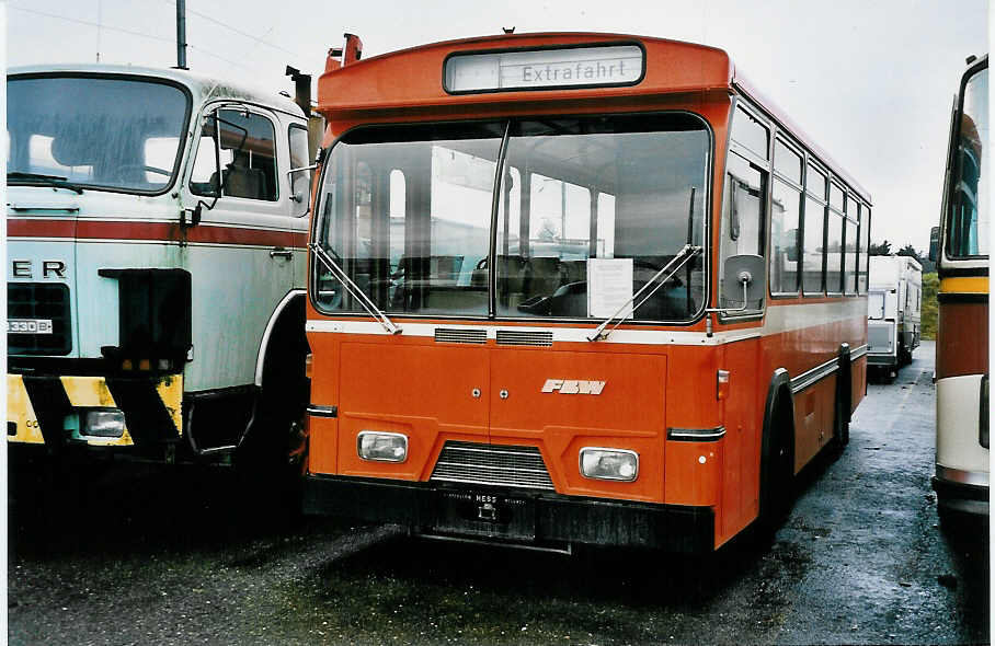 (050'736) - BBA Aarau (RWB) - Nr. 121 - FBW/Hess am 1. Dezember 2001 in Niederscherli