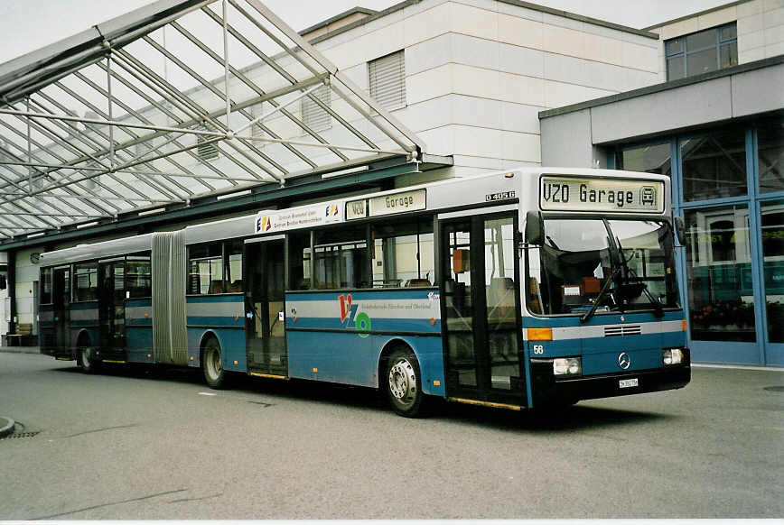 (052'530) - VZO Grningen - Nr. 56/ZH 352'756 - Mercedes am 23. Mrz 2002 in Grningen, Garage