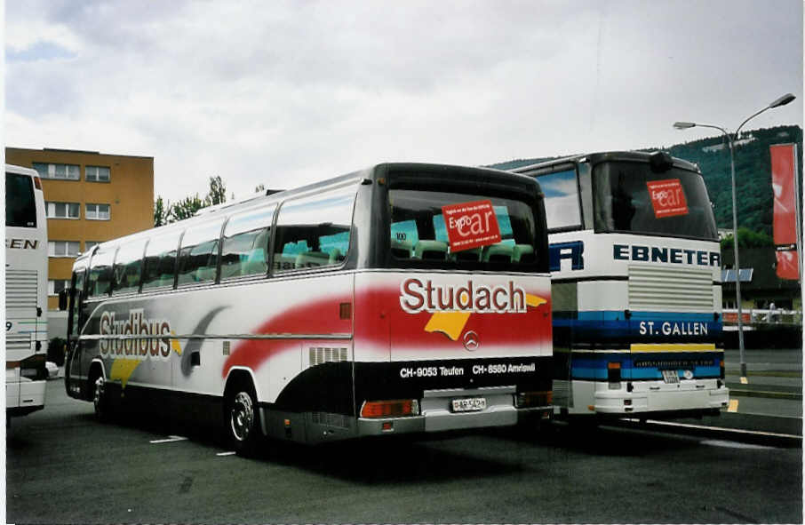 (055'835) - Studach, Teufen - AR 542 - Mercedes am 31. August 2002 in Biel, Terminal B