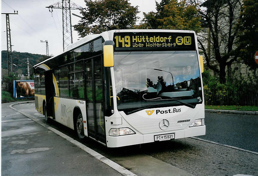 (056'532) - PostBus - PT 15'931 - Mercedes am 8. Oktober 2002 in Wien, Htteldorf