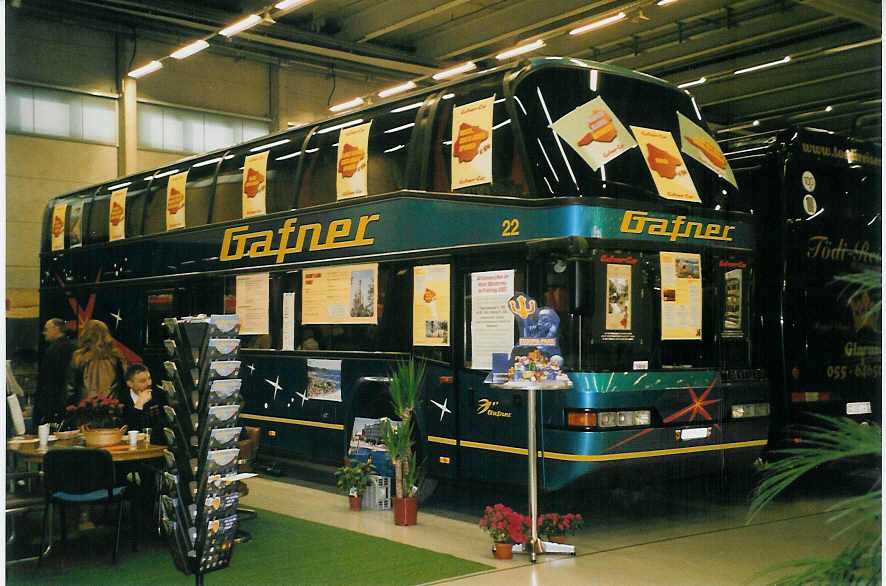 (058'506) - Gafner, Thun - Nr. 22/BE 53'616 - Neoplan am 12. Januar 2003 in Bern, Ferienmesse