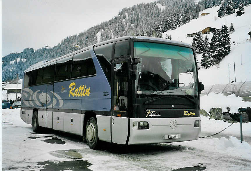 (058'621) - Rattin, Schaffhausen - Nr. 5/SH 205 - Mercedes am 26. Januar 2003 in Adelboden, Boden