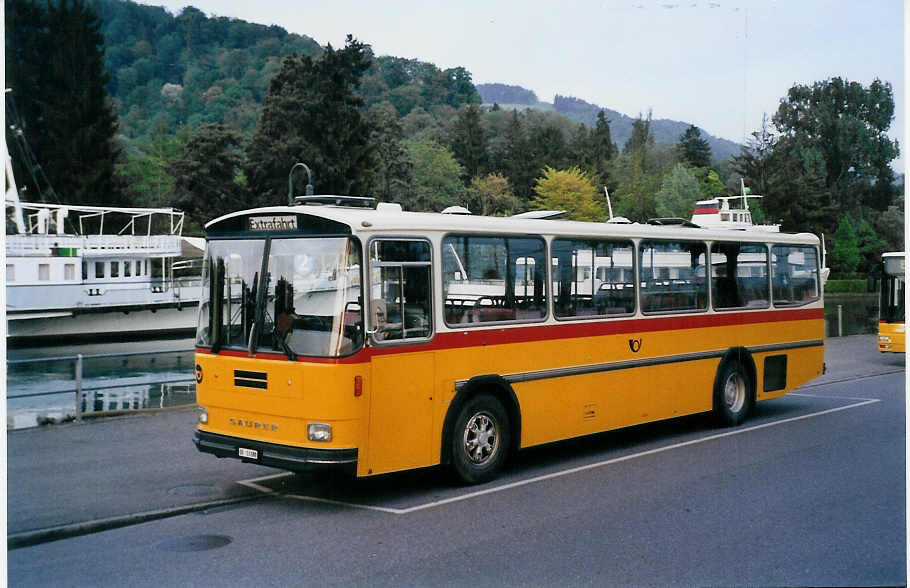 (060'024) - Engeloch, Riggisberg - Nr. 5/BE 13'188 - Saurer/Tscher (ex P 25'668) am 7. Mai 2003 bei der Schifflndte Thun