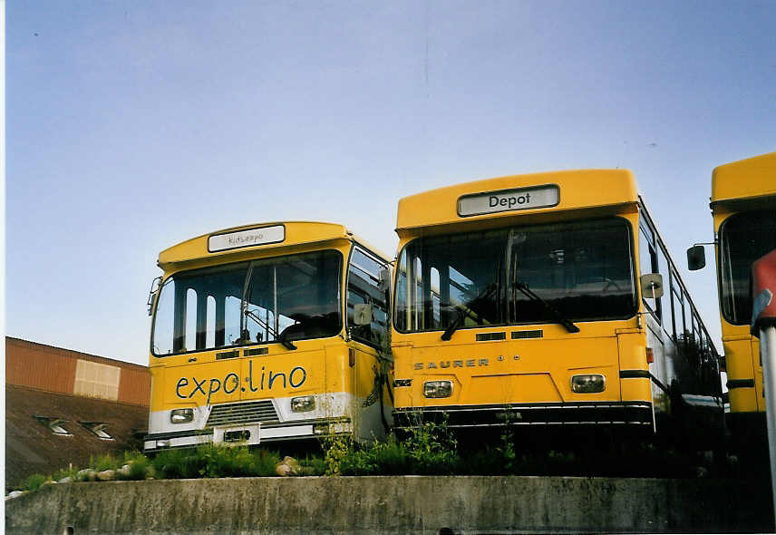 (060'714) - VBSH Schaffhausen - Nr. 14 - Saurer/Hess am 21. Juni 2003 in Btzberg, Heiniger