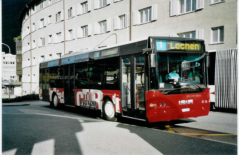 (062'205) - SBC Chur - Nr. 16/GR 97'516 - Neoplan am 29. Juli 2003 in Chur, Post 1