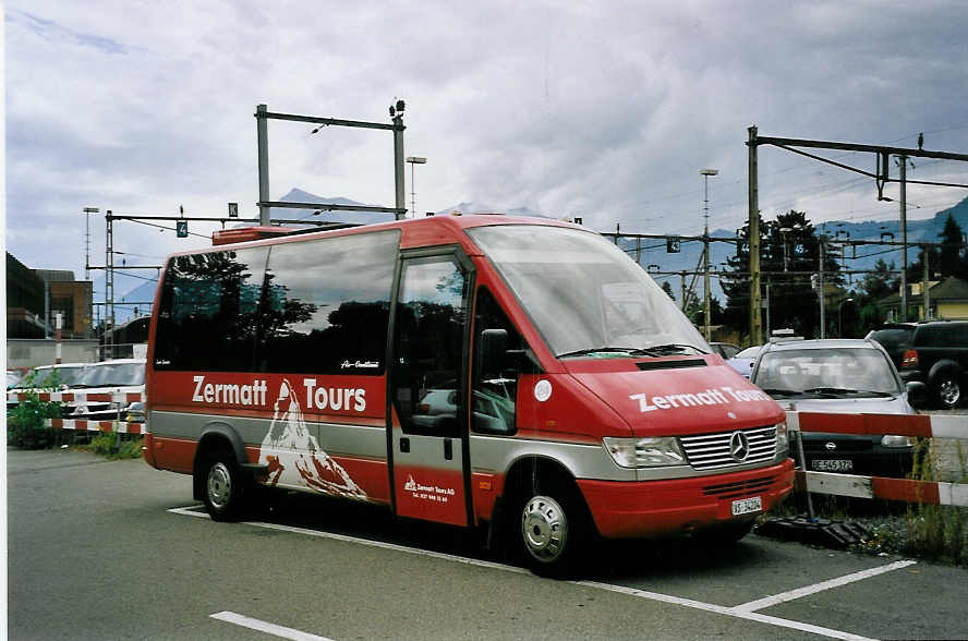 (062'710) - BVZ Brig - Nr. 24/VS 34'204 - Mercedes/Auwrter (ex Nr. 4) am 21. August 2003 in Thun, CarTerminal