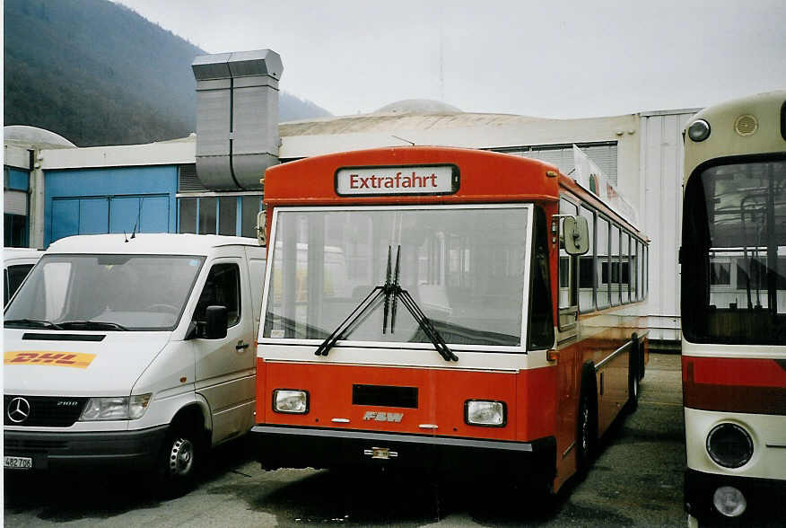 (065'426) - Ryffel, Uster - Nr. 78 - FBW/Tscher (ex Nr. 72; ex Nr. 22) am 14. Februar 2004 in Biel, BTR