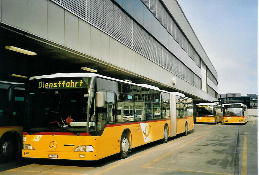 (065'822) - PostAuto Bern-Freiburg-Solothurn - Nr. 632/BE 615'603 - Mercedes (ex P 27'006) am 29. Februar 2004 in Bern, Postautostation