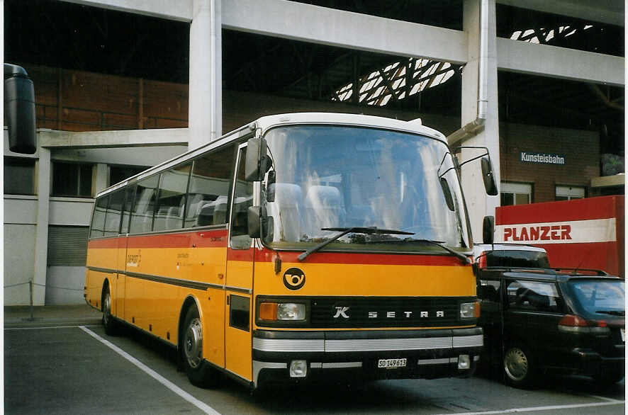 (069'409) - PostAuto Thal-Gu-Lebern - SO 149'613 - Setra (ex P 26'006) am 10. Juli 2004 in Thun, Grabengut