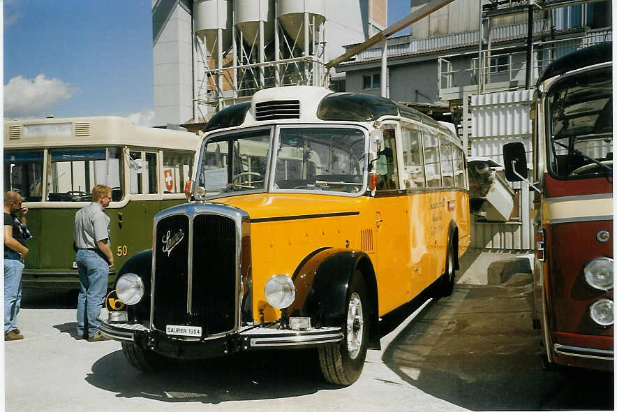 (070'427) - Gmnder, Weissbad - Saurer/Gangloff (ex P 23'144; ex P 2213) am 28. August 2004 in Niederbipp, Saurertreffen