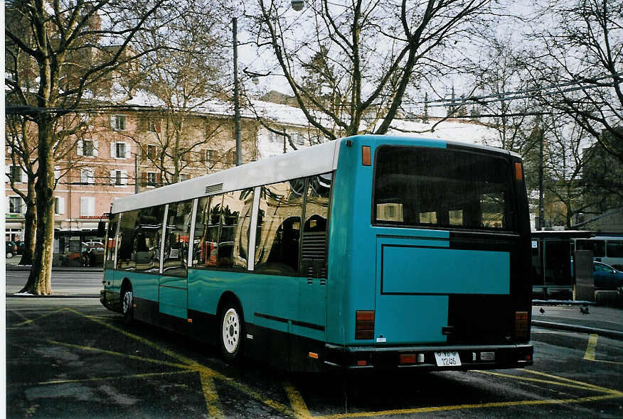 (075'111) - Braun, Lausanne - VD 1246 - Den Oudsten (ex AAGU Altdorf Nr. 28) am 24. Februar 2005 in Lausanne, Tunnel