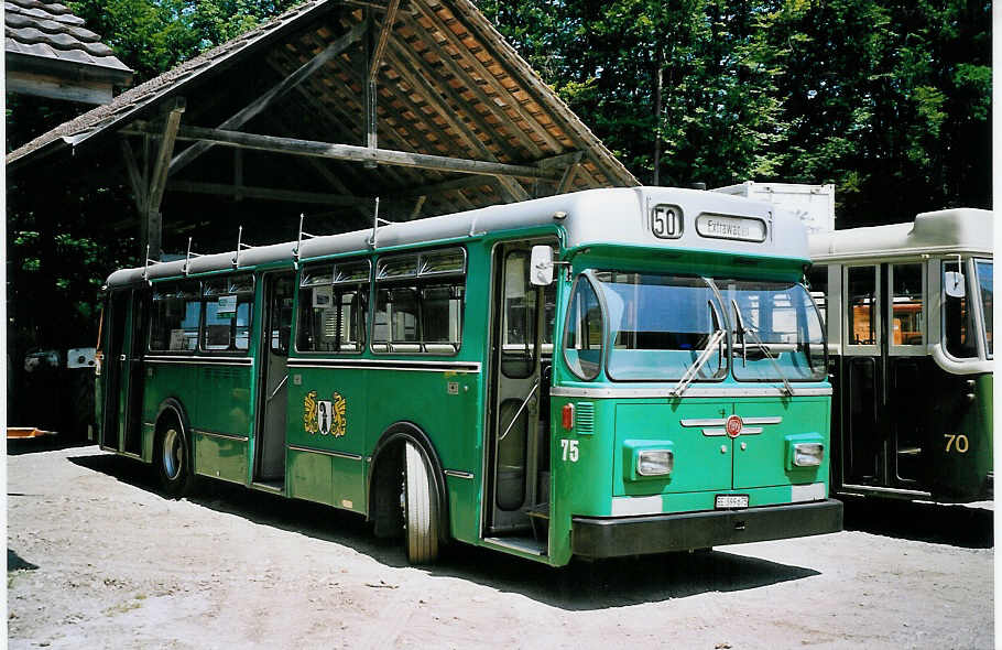 (076'809) - BVB Basel (RWB) - Nr. 75/BE 399'675 - FBW/FHS am 29. Mai 2005 in Oberburg, Ziegelgut