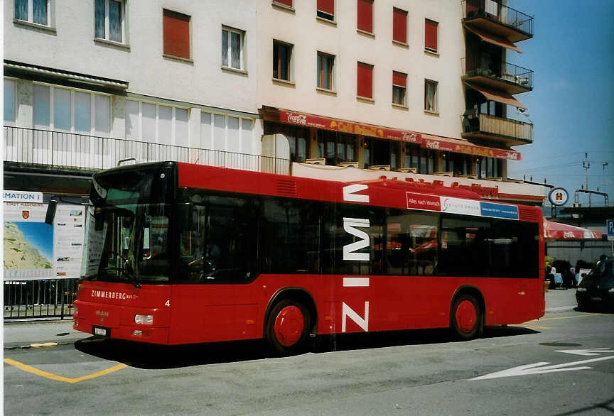 (077'727) - AHW Horgen - Nr. 4/ZH 63'371 - MAN am 18. Juni 2005 beim Bahnhof Wdenswil