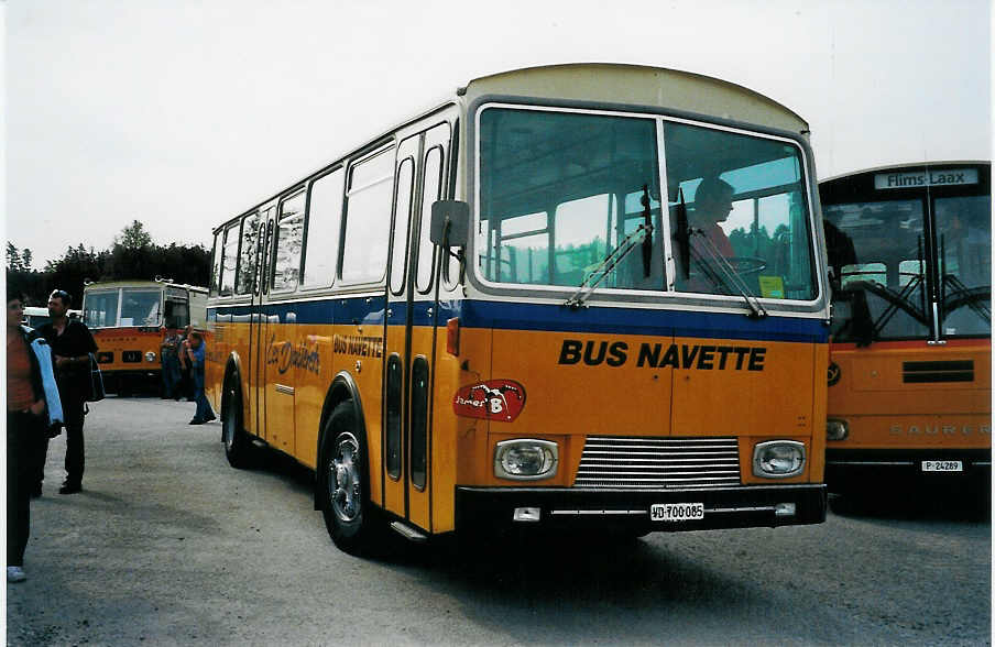 (079'836) - von Arx, Cergnat - VD 700'085 - Saurer/Tscher (ex Busset, Vers-l'Eglise; ex Perrodin-Mtral, Le Chble; ex P 24'619) am 27. August 2005 in Niederbipp, Saurertreffen