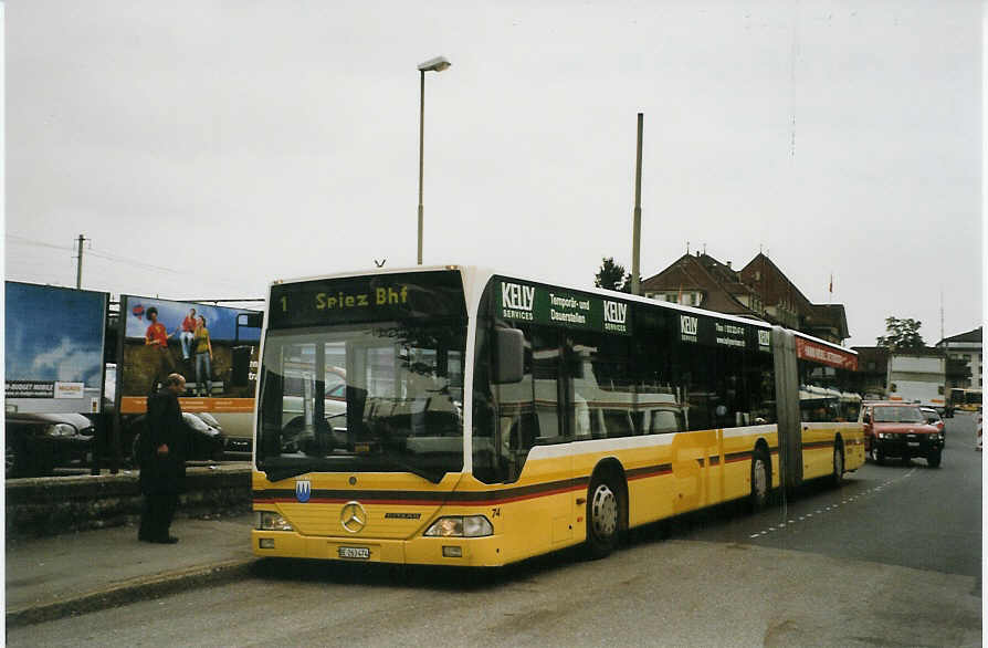 (080'432) - STI Thun - Nr. 74/BE 263'474 - Mercedes am 19. September 2005 beim Bahnhof Thun