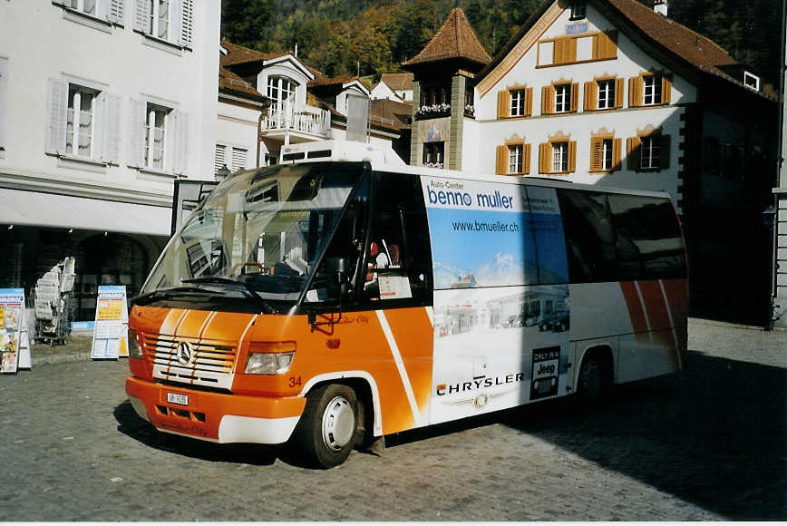 (081'125) - AAGU Altdorf - Nr. 34/UR 9035 - Mercedes/Auwrter am 20. Oktober 2005 in Altdorf, Telldenkmal