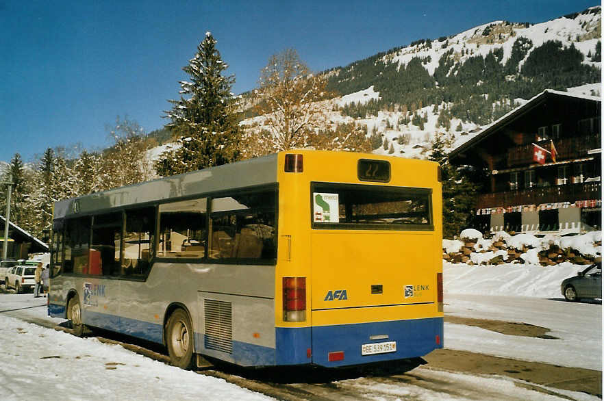 (081'802) - AFA Adelboden - Nr. 51/BE 539'151 - MAN (ex BAM Morges Nr. 5) am 11. Dezember 2005 beim Bahnhof Lenk