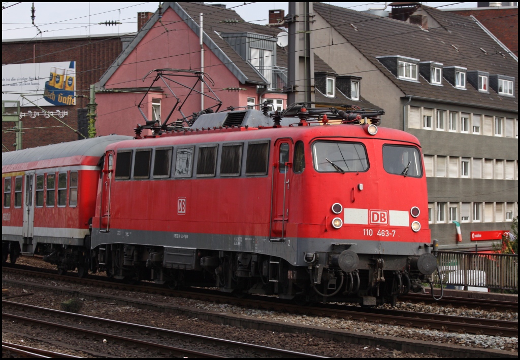 110 463 zog RE 20062 von Krefeld Hbf nach Kln Hbf am 16.07.11 in Kln