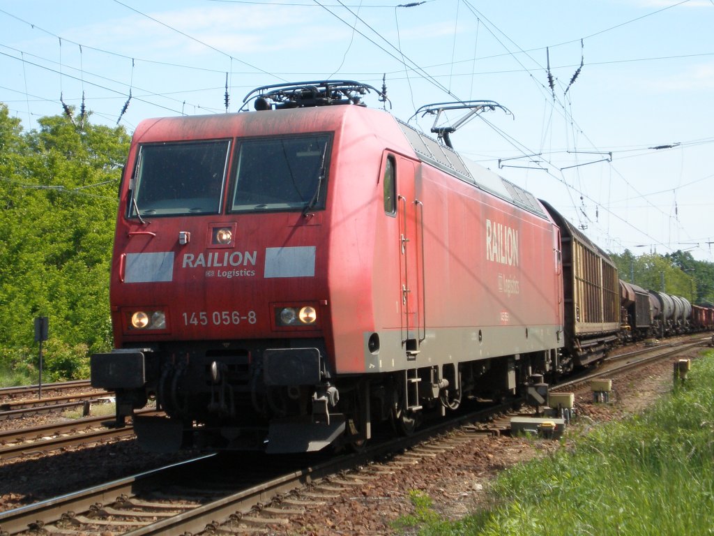 145 056 in Elsterwerda, 19.05.2013.