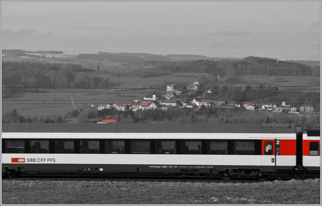 Bahn und Landschaft. 
Jan. 2013