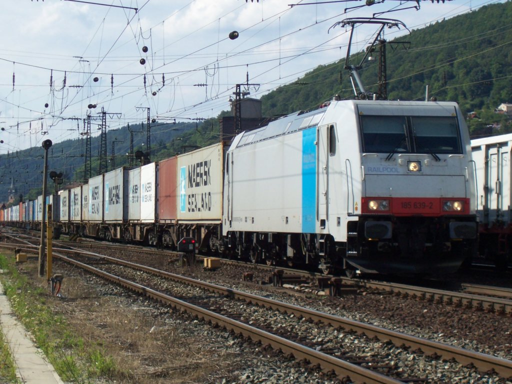 Bahnhofsausfahrt Gemnden/Main 06.08.2010