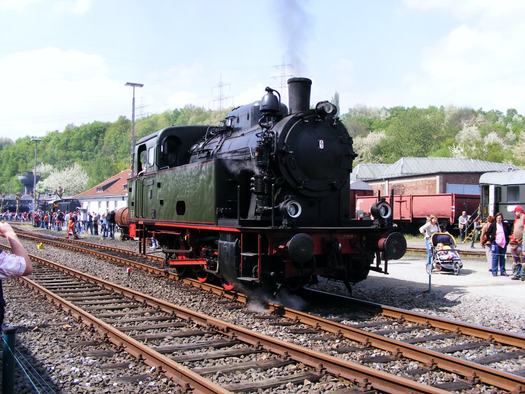 Dampftag im Eisenbahnmuseum in Bochum-Dalhausen am 19.04.2009.