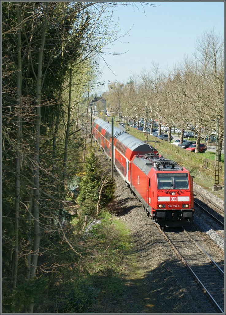DB 146 230-8 mit einem IRE nach Kreuzlingen.
