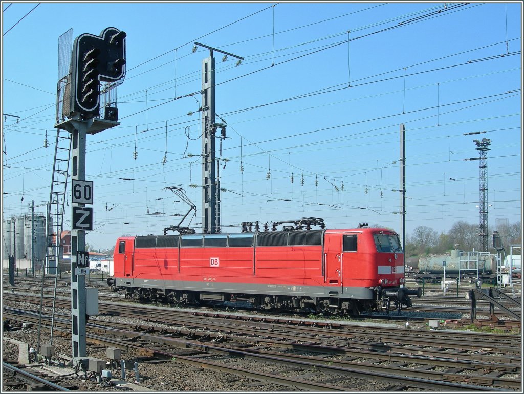 DB 181 205-6 in Strasbourg .
10. April 2007