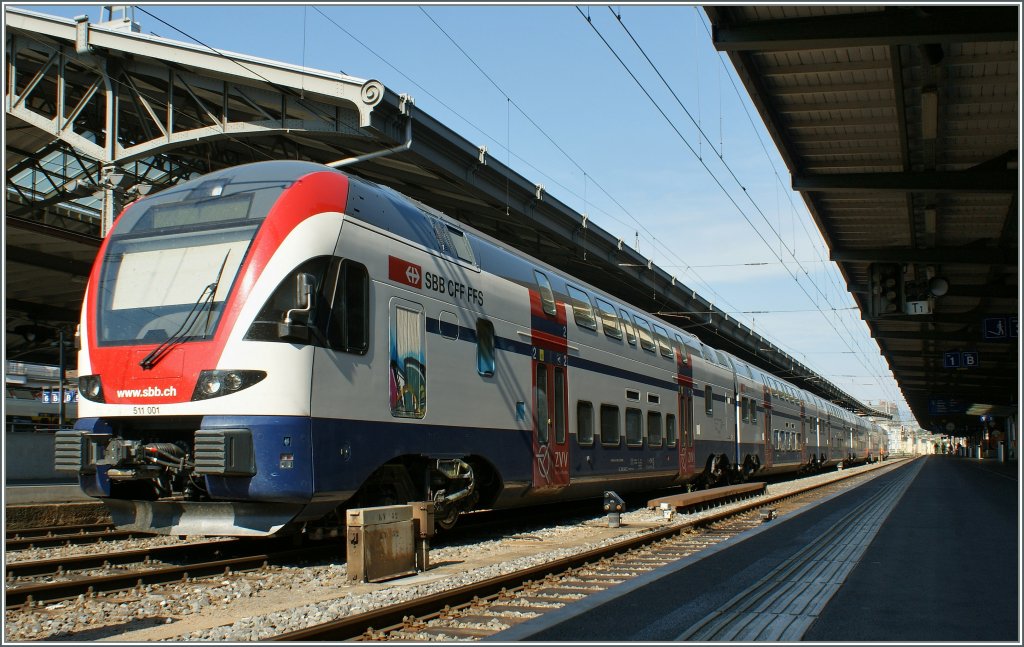 Der 511 001 bei einer weiteren Testfahrt in Lausanne.
26.05.2011