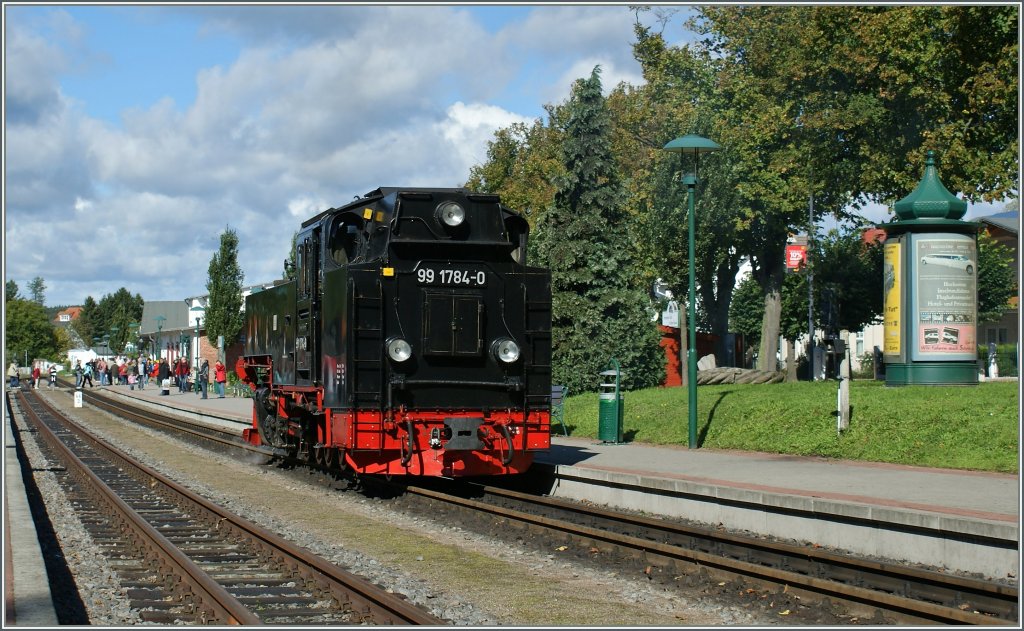 Die 99 1784-0 in Binz am 15. Sept 2010.