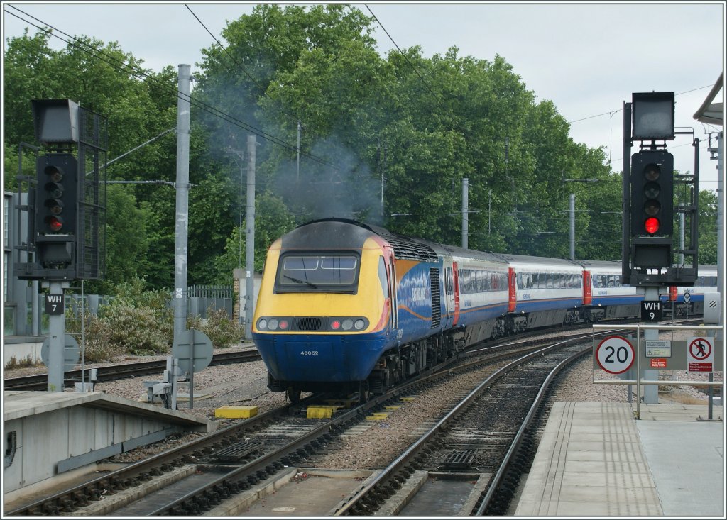 Ein  Middland  HST verlsst London St Pancras am 18. mai 2011