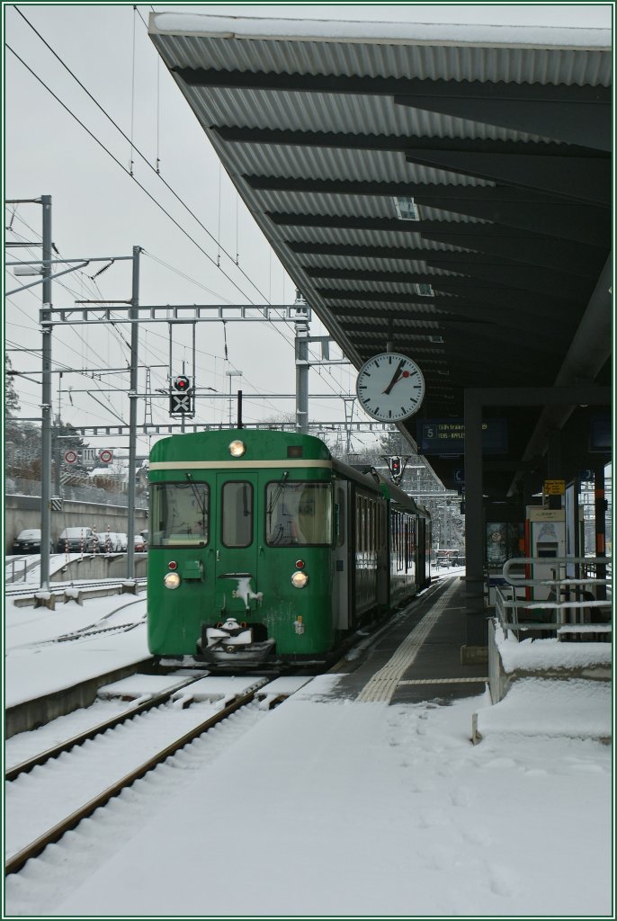 Ein Regionalzug der BAM verlsst Morges.
15. Jan. 2013