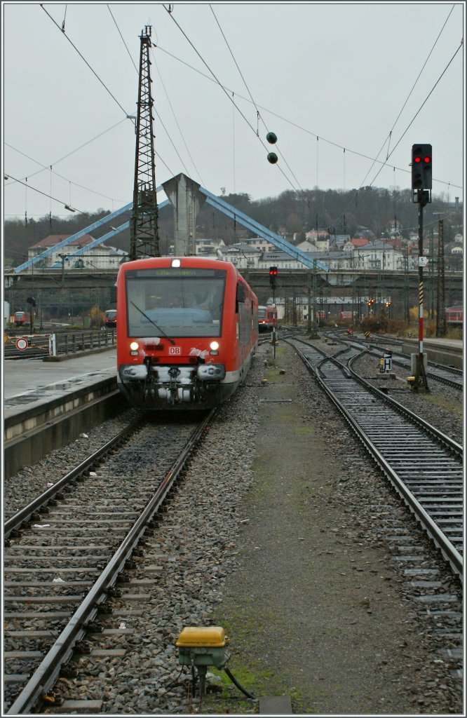 Ein VT 650 erreicht Ulm.
16.11.2010 