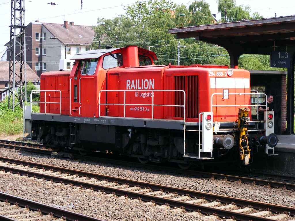 Eine DB 294 steht am 24. Juni 2010 im Bahnhof Herne.