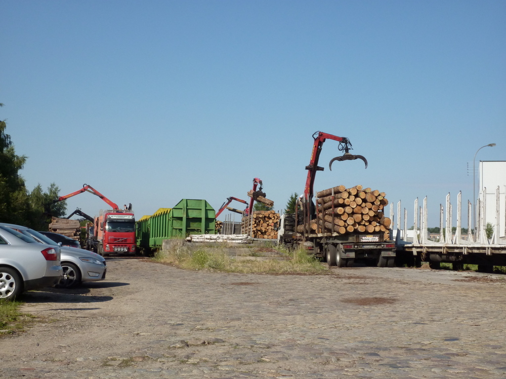 Holzverladung in Torgelow am 27.07.10